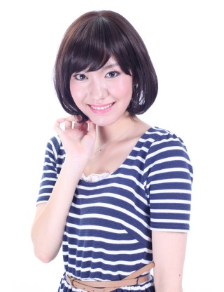 Wigs2you 全假髮 日本正品 高溫絲 中長髮 蓬松 可齊可斜劉海 甜美可愛W-550